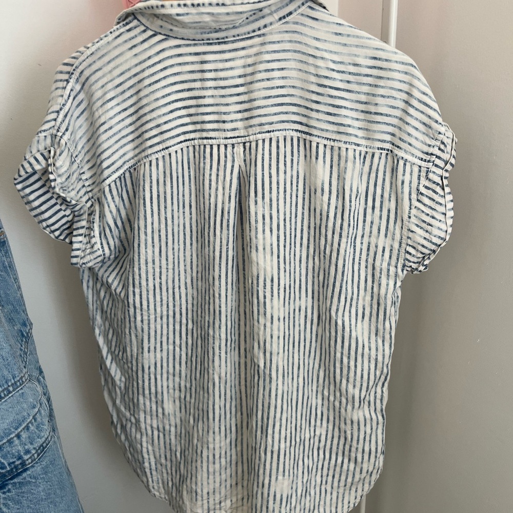 Button down striped shirt